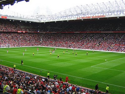 Old Trafford with crowd